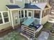 Deck with cozy seating and decorative accents, perfect for outdoor relaxation and entertaining at 5504 Quails Call Ct, Garner, NC 27529