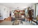 Open-concept design seamlessly connects the living room and kitchen, creating a spacious and inviting atmosphere at 611 S Buchanan Blvd, Durham, NC 27701