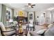 Comfortable living room with fireplace, offering cozy seating and a relaxing ambiance at 611 S Buchanan Blvd, Durham, NC 27701