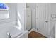 Bright bathroom featuring a walk-in shower and bathtub at 6624 Professor St, Raleigh, NC 27616