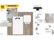 Bathroom design featuring Fawm glossy tile, Blanco Maple countertops, sleek chrome faucets, and modern bath accessories at 83 Orchard St, Lillington, NC 27546