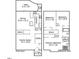 Layout of the first and second floors of the home at 1016 N Bend Dr, Raleigh, NC 27609