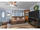 Relax in this inviting living room with comfortable seating and decorative accents at 104 Seaman St, Oxford, NC 27565