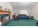 Inviting living room with fireplace and natural light creating a cozy atmosphere at 104 Seaman St, Oxford, NC 27565