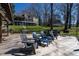 Deck and backyard overlooking the lake at 106 Nashua Cv, Louisburg, NC 27549