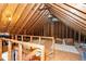 Unfinished attic space, offering potential for storage at 1222 Dixie Trl, Raleigh, NC 27607