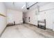 Spacious garage features a utility sink and automatic door opener at 1222 Dixie Trl, Raleigh, NC 27607