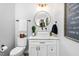 Bathroom with vanity and modern fixtures at 206 Torrey Pines Dr, Cary, NC 27513