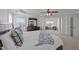 Bright main bedroom with a decorative throw and pillows at 22 Old York Cir, Clayton, NC 27527