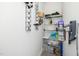 Storage closet features shelving and storage racks at 2436 Fiddich Ln, Fuquay Varina, NC 27526