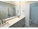 Bathroom with a double sink vanity and granite counters at 526 Billingshurst Way # 211, Knightdale, NC 27545