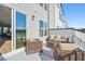 Relaxing outdoor balcony with comfortable seating, perfect for enjoying fresh air and views at 526 Billingshurst Way, Knightdale, NC 27545