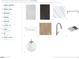 Designer appointed kitchen features including cabinets, countertops, hardware, and backsplash at 526 Billingshurst Way, Knightdale, NC 27545