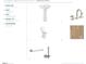 Designer appointed powder room with pedestal sink, faucet, toilet, and flooring at 526 Billingshurst Way, Knightdale, NC 27545