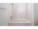 Bathroom features a shower and a soaking tub at 595 Weathersfield # A, Pittsboro, NC 27312