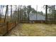 Backyard featuring a privacy fence and plenty of tree coverage at 7 Indian Head Ct, Durham, NC 27703