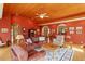 Bright living room featuring wood floors, warm lighting, and arched entryways at 95 Blueberry Rdg, Pittsboro, NC 27312