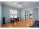 Open-concept dining area features stylish lighting and a view to the kitchen at 12 Citation Dr, Durham, NC 27713