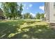 Large, well-manicured backyard with plenty of space for outdoor activities and enjoyment at 1328 Mill Glen Cir, Raleigh, NC 27614