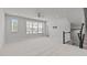 Expansive room is carpeted and has views from the multiple windows at 1329 Channing Park Cir, Cary, NC 27519