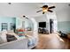Large bonus room has bright walls and hardwood floors at 15 Rocky Point Ct, Fuquay Varina, NC 27526