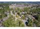 Aerial view of a home at 1708 Lake Park close to Lynn Road Elementary School at 1708 Lakepark Dr, Raleigh, NC 27612