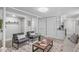 This open-concept room features a kitchenette and dual seating areas at 1900 Sunset Ave, Durham, NC 27705