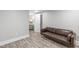 This living room features vinyl flooring and neutral paint at 1900 Sunset Ave, Durham, NC 27705