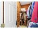 Walk-in closet featuring cedar walls and ample hanging space at 2602 Vintage Hill Ct, Durham, NC 27712