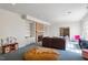 Inviting living room with brick fireplace, built-in shelves and comfortable seating at 2602 Vintage Hill Ct, Durham, NC 27712