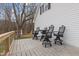 The outdoor deck features stylish seating arrangements, ideal for social gatherings and relaxation at 3068 Benson Rd, Angier, NC 27501