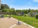 Expansive backyard featuring a patio area and well-maintained lawn, perfect for outdoor activities at 4 Hannah Ct, Durham, NC 27713