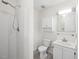 Clean bathroom with shower, tub, and vanity at 4 Hannah Ct, Durham, NC 27713
