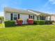 Classic single-story house showcasing manicured landscaping and a cozy front entrance at 4 Hannah Ct, Durham, NC 27713