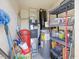 Utility room featuring a hot water heater, HVAC and assorted home repair supplies at 4 Hannah Ct, Durham, NC 27713