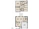 Detailed floor plan showcasing the layout of both the first and second floor of the home at 44 Rolling Banks Dr, Louisburg, NC 27549