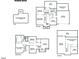 Detailed floor plan showcasing the layout of the house, including room dimensions at 725 Littleleaf Ct, Holly Springs, NC 27540