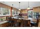 Stylish kitchen with updated appliances and a breakfast bar at 8809 Farrington Mill Rd, Chapel Hill, NC 27517