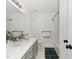 Cozy bathroom with a shower and tub combo and a light green vanity at 104 Deep Gap Run, Cary, NC 27519
