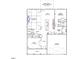 First floor plan featuring an office, Gathering room, kitchen with eat-in, guest bedroom, and garage at 124 Hemlock Falls Trl # 189, Raleigh, NC 27603