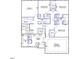 Second floor plan with primary bedroom, three additional bedrooms, a bonus room, and a laundry room at 124 Hemlock Falls Trl # 189, Raleigh, NC 27603