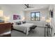 Cozy bedroom with a comfortable bed, stylish decor, and a large window for ample natural light at 132 Edward Booth Ln, Durham, NC 27713
