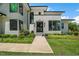 Beautiful modern home with a landscaped front yard and a welcoming entrance at 132 Edward Booth Ln, Durham, NC 27713