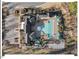 Aerial shot of community pool with lounge areas and manicured landscaping at 153 Abercorn Cir, Chapel Hill, NC 27516
