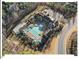 Community pool with lounge areas and manicured landscaping at 153 Abercorn Cir, Chapel Hill, NC 27516
