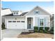 Charming home featuring a two-car garage, blue shutters, and a beautifully landscaped yard, creating inviting curb appeal at 153 Abercorn Cir, Chapel Hill, NC 27516