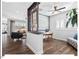 Open living space with hardwood floors, offering seamless flow and a welcoming atmosphere for relaxation and entertaining at 153 Abercorn Cir, Chapel Hill, NC 27516