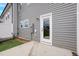 Back patio and rear entrance of home. Modern design at 2003 Regal Dr # 90, Durham, NC 27703