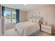 Serene bedroom featuring large windows and neutral tones at 2003 Regal Dr # 90, Durham, NC 27703