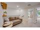 Cozy upstairs sitting area with comfortable couch and neutral decor at 2003 Regal Dr # 90, Durham, NC 27703